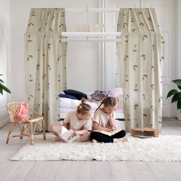 Actual product image Hoppekids Sandman (Ole Lukoie) House Bed Curtain for House Beds 90x200 cm, Green