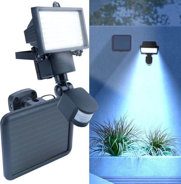 Produktbild Casativo Solar-LED-Wand-Fluter für aussen, mit PIR-Sensor, 12 W, 750 Lumen, IP44 (750 lm, IP44)