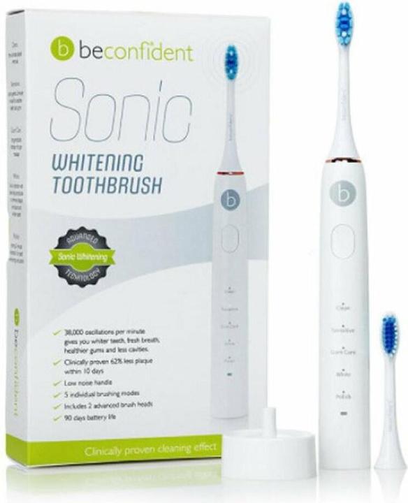 Image du produit Beconfident Brosse à dents électrique blanchissante SONIC #white/rose gold (Beurre corporel)