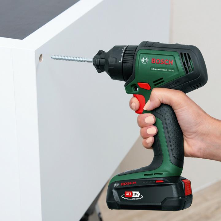 Produktbild Bosch Home & Garden Akku-Schlagbohrmaschine AdvancedImpact 18V-80 QuickSnap, Aufsätze (Akkubetrieb)
