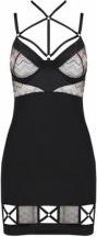 Actual product image Casmir Satin Mini Dress with Zig-Zag Pattern and Ribbons (S, M)