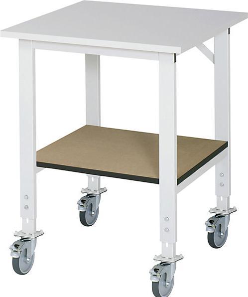 Produktbild RAU Werkbänke Arbeitstisch Tom 750 x 800 x 910 bis 1230 mm K Modell 01 (75 cm, 80 cm)