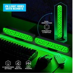 Actual product image Paladone Products Minecraft - Set de 2 barres lumineuses avec télécommande
