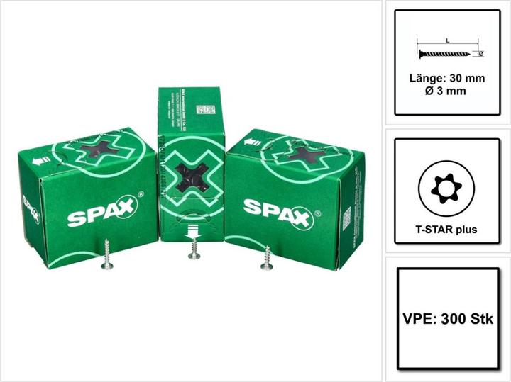 Actual product image Spax Back wall screws (300 Screws per piece)