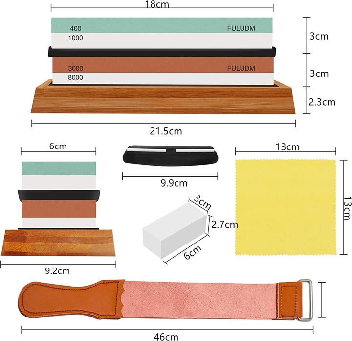 Actual product image Fuludm Grinding Stone Set 400/1000 3000/8000