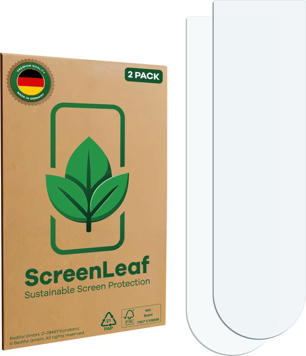 Produktbild ScreenLeaf Schutzfolie nachhaltiger Displayschutz Display Schutz Folie Klar Transparent
