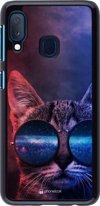 Produktbild PhoneLook Hülle Red Blue Cat Glasses (Samsung Galaxy A20e)