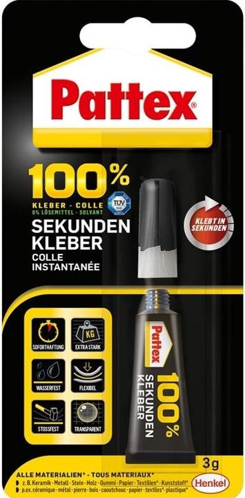 Actual product image Pattex Superglue 100% (3 g)