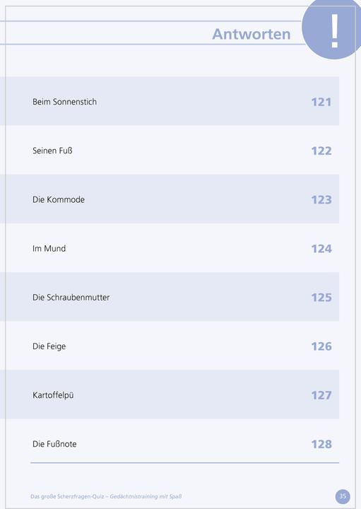 Immagine prodotto Das grosse Scherzfragen-Quiz für Senioren (Tedesco)