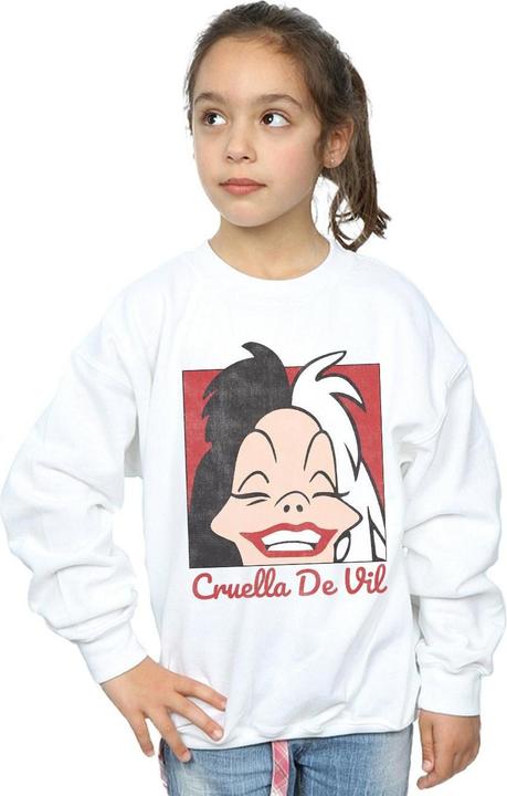 Immagine prodotto Disney Cruella De Vil Cropped Head Felpa Ragazze (152, 158)
