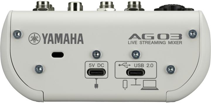 Image du produit Yamaha AG03MK2W Console de mixage Connexion USB (Studio et mixeur live)