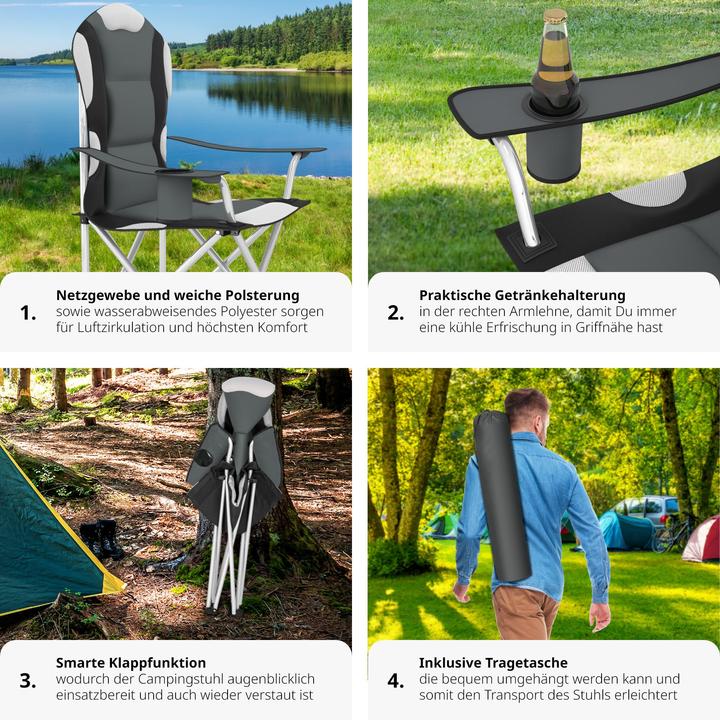 Produktbild tectake Campingstuhl