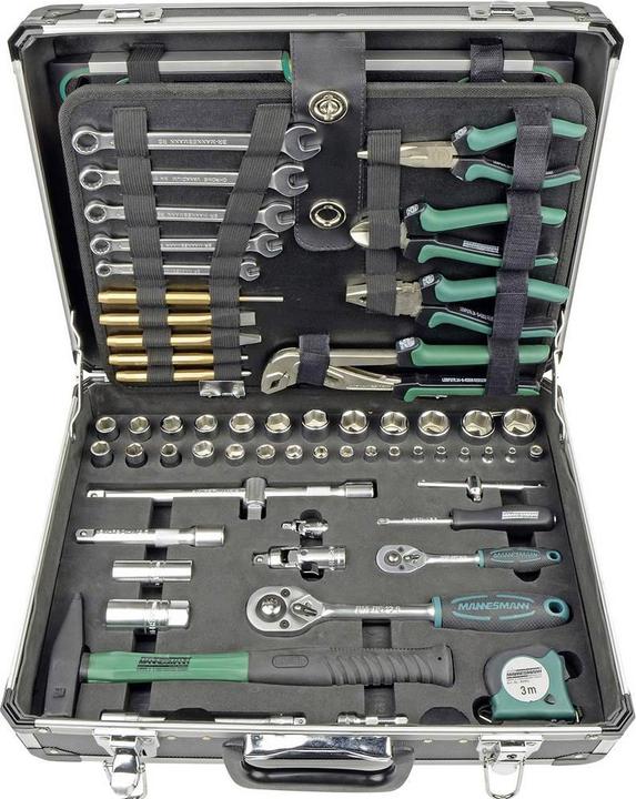 Actual product image Mannesmann Toolbox (160 pieces)