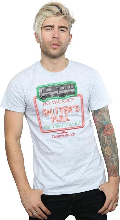 Actual product image National Lampoon´s Vacation Mens Greyscale No Vacancy T-Shirt (XXL)