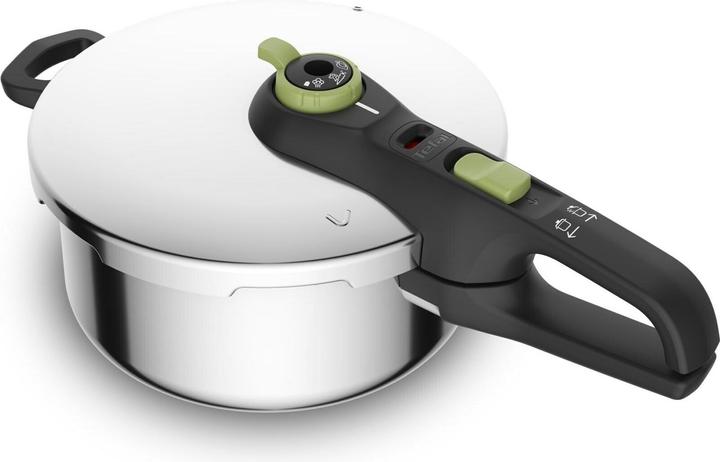 Productafbeelding Tefal Secure Trendy snelkookpan 4 l zonder mandje moringa groen (Snelkookpan, Roestvrij staal)