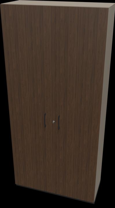 Walnut decor dark with structure, Cubanite grey, Black