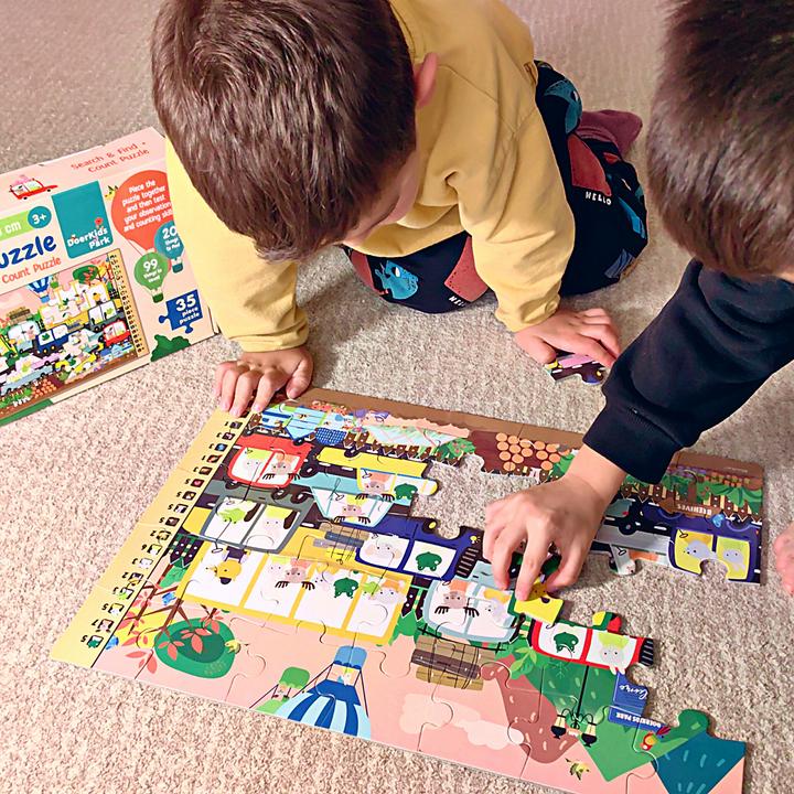 Produktbild DoerKids Suchen Finden & Zählen Parkplatz Bodenpuzzle (35 Teile)