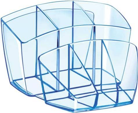 Image du produit Cep Porte-stylos Ice Blue bleu transparent Polystyrène 6 compartiments 14,3 x 15,8 x 9,3 cm