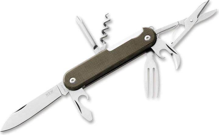 Actual product image MKM Campo 7 MagnaCut Micarta Green (6.70 cm)