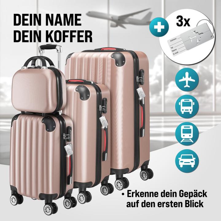 Actual product image Monzana Suitcase set (89 l, Hand luggage (up to 50 litres), M (50 - 90l), L (90 - 115l))