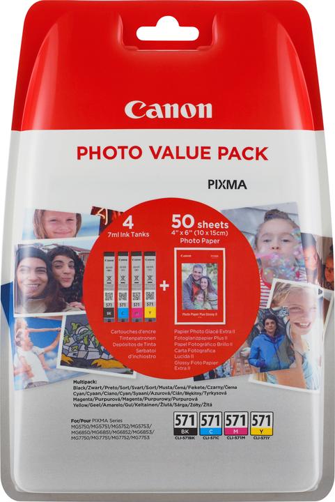 Actual product image Canon CLI-571 (M, FC, C, Y)