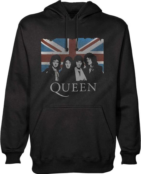 Actual product image Queen Unisex Adult Union Jack Vintage Hoodie (M)
