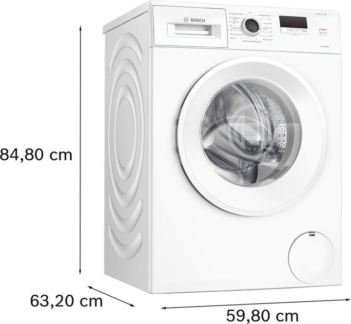 Actual product image Bosch Hausgeräte WGE02471 (7 kg, Left)