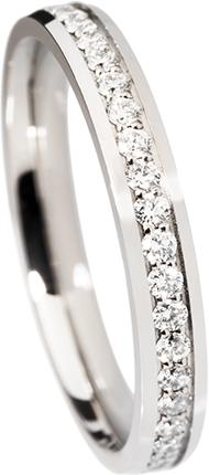 Produktbild Natsumi Schmuck Diamantring Alliance Weissgold 18K/750 F/G VS Neon Kanal 51 / 16,2 mm Ø (51, 750/18 K Gold)
