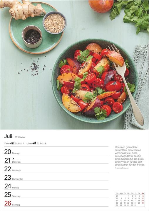 Actual product image Harenberg Küchenkalender Wochenplaner 2026 - 53 inspirierende Fotografien (German)