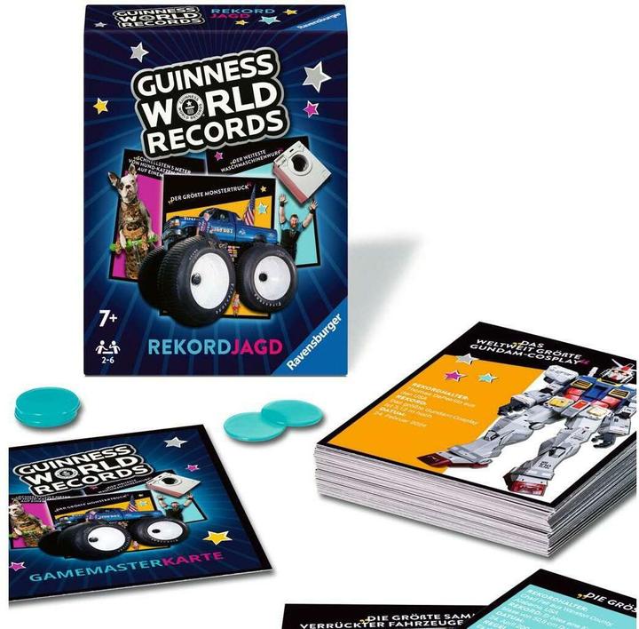 Actual product image Ravensburger 22889 - Guinness World Records: Record hunt - the quiz and memory game full of (German)