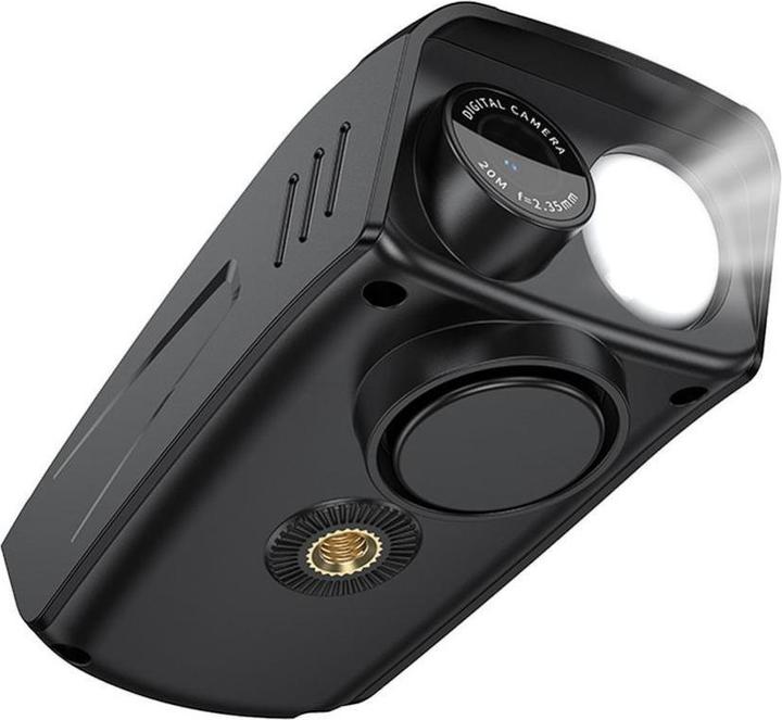 Actual product image Hoco Headphone with microphone riding recorder with screen 2" 4K DV104 black