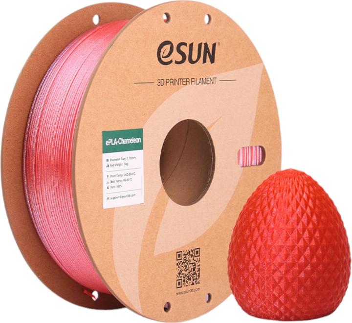 Immagine prodotto eSUN Filamento ePLA-Chameleon rosso lampone 1,75mm 1Kg (PLA, 1.75 mm, 1000 g, Rosso)