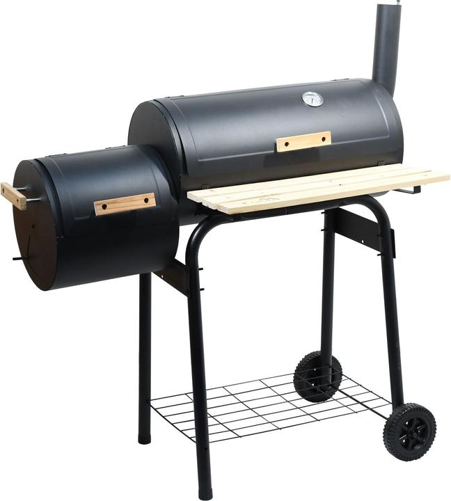 Cattara Holzkohlegrill SMOKIE mit Räucherkammer