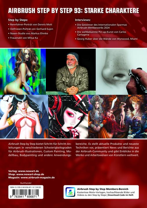 Produktbild Airbrush Step by Step 93 (Deutsch, Dennis Mott, Markus Ehmke, Katja Hassler, Gerhard Eujen, Roger Hassler, Mitya Ka, Carlos Cartagena, 2024)