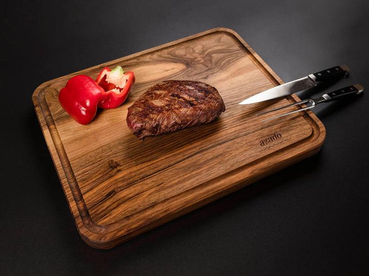 Produktbild Azado Massiv-Schneidebrett mit Saftrinne