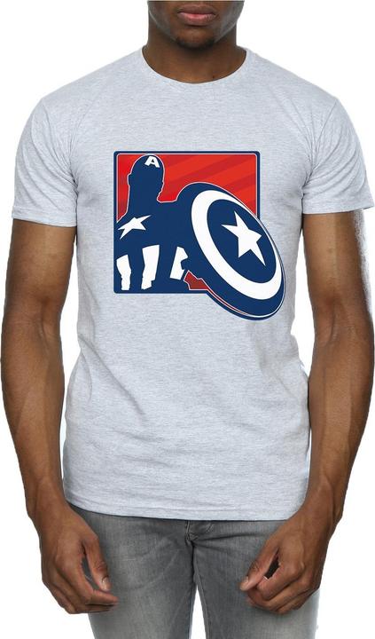Produktbild Avengers Captain America Umriss TShirt (XXL)