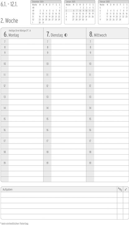 Produktbild Chronoplan Buchkalender (13.5 x 21 cm, Deutsch)