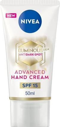 Actual product image NIVEA Luminous 630 Anti Dark Spot Advanced Hand Cream 50ml Enriched with Hyaluronic Acid (50 ml)