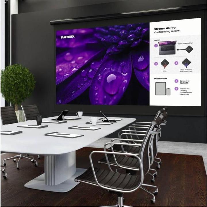 Image du produit Marmitek Stream 4K Pro - Système de présentation HDMI 4K sans fil - Solution de conférence 4K