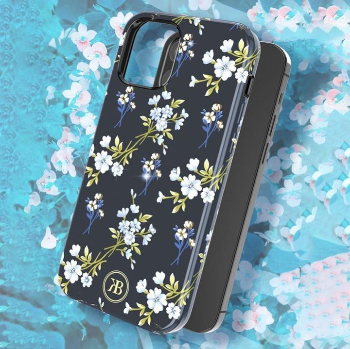 Produktbild Kingxbar Blossom case decorated with original Swarovski crystals for iPhone 12 mini multicolor (Gardenia) (Apple iPhone 12 mini)