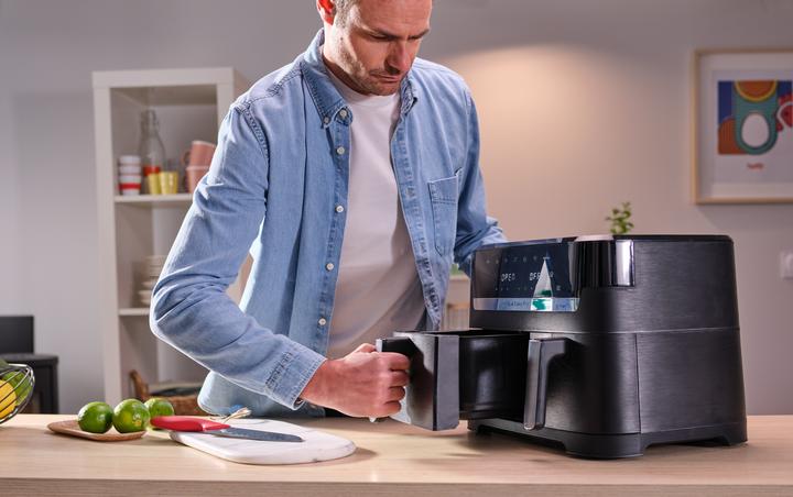 Produktbild Tefal EY9018 Dual Easy Fry Doppelkammer Heissluftfritteuse
