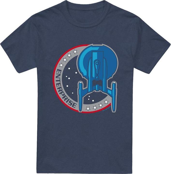 Actual product image Unisex Adult Enterprise Patch T-Shirt (3XL)