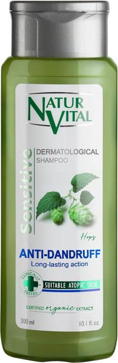NaturVital CHAMPU SENSITIVE anticaspa 300ml (300 ml, Shampoing liquide)
