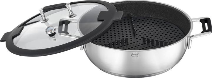 Actual product image Rösle Silence PRO Aroma Steamer Ø28cm (28 cm, Steam cooker, Stainless steel)