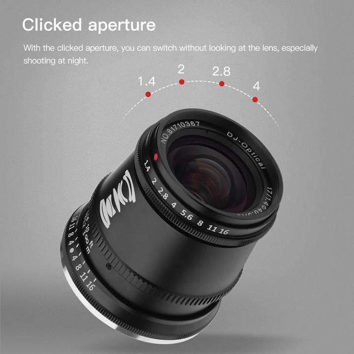 Immagine prodotto TTArtisan 17 mm f1.4 Micro 4/3 (Micro Four Thirds, APS-C / DX)
