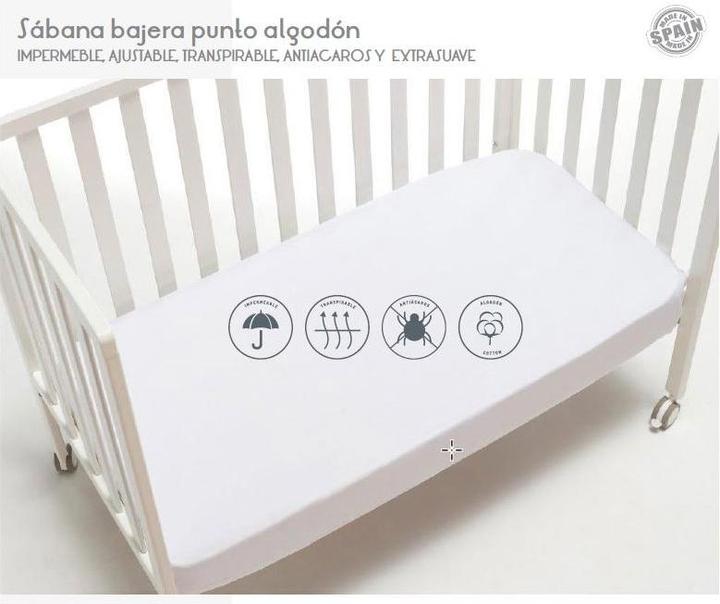 Produktbild Interbaby SPANNBETTLAKEN FÜR GROSSEN KINDERBETT - WASSERDICHT, ATMUNGSAKTIV - 80X130-70 (80 x 130 cm)