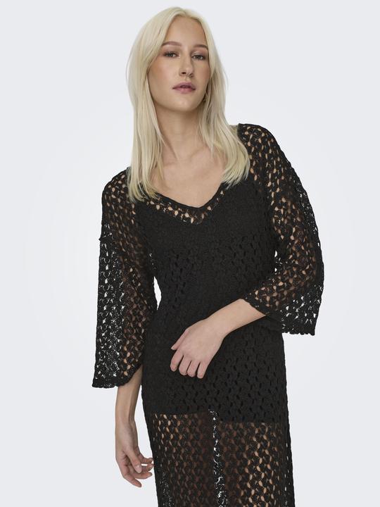 Actual product image Only Regular fit V-neckline Boxy sleeves Long dress Lace dress (M)