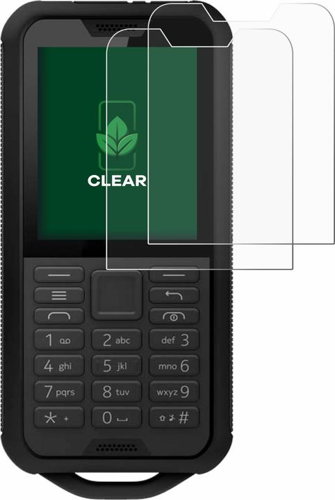 Actual product image ScreenLeaf Protective film sustainable screen protector screen protector film clear transparent (2 Piece, Nokia 800 Tough)