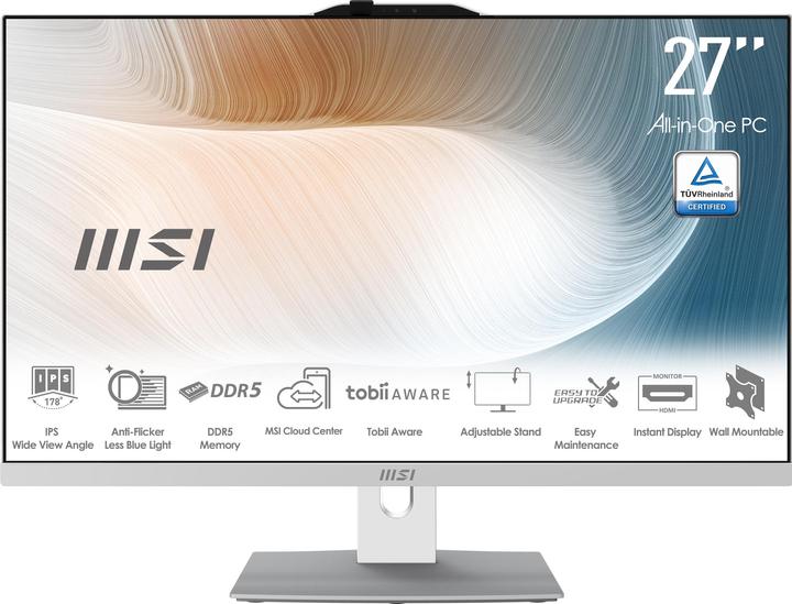 Produktbild MSI Modern AM272P 1M-837DE i7-150U white 16GB / 1TB SSD W11P (Intel Core 7 150U, 16 GB, 1000 GB, Intel Arc Graphics)