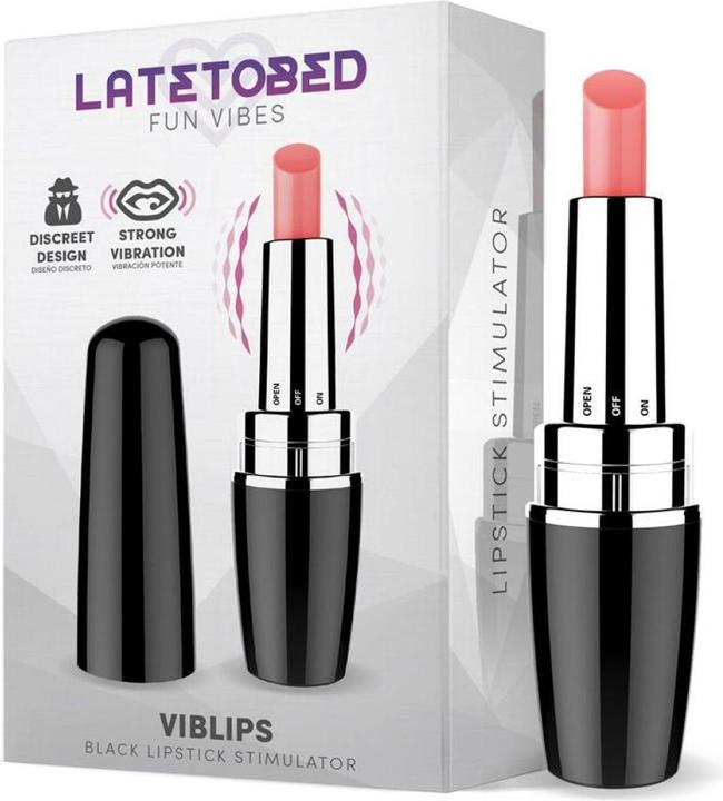 Image du produit Latetobed Viblips Stimulateur de rouge à lèvres Noir (Noir)